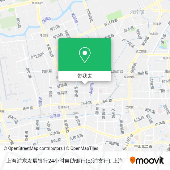 上海浦东发展银行24小时自助银行(彭浦支行)地图