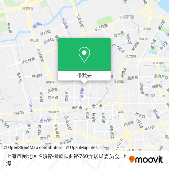 上海市闸北区临汾路街道阳曲路760弄居民委员会地图