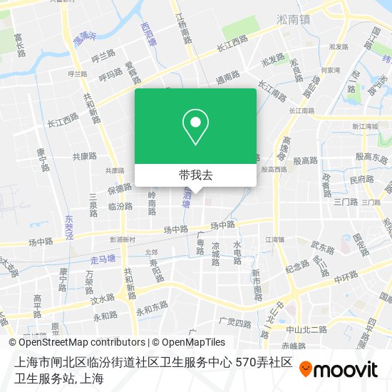 上海市闸北区临汾街道社区卫生服务中心 570弄社区卫生服务站地图