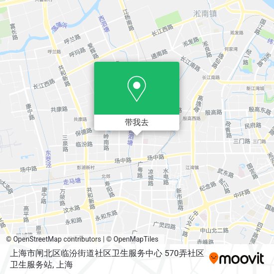 上海市闸北区临汾街道社区卫生服务中心 570弄社区卫生服务站地图