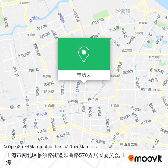 上海市闸北区临汾路街道阳曲路570弄居民委员会地图