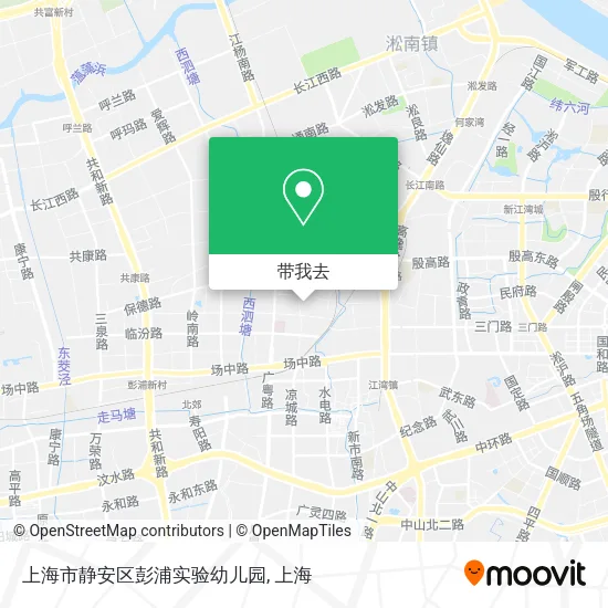 上海市静安区彭浦实验幼儿园地图