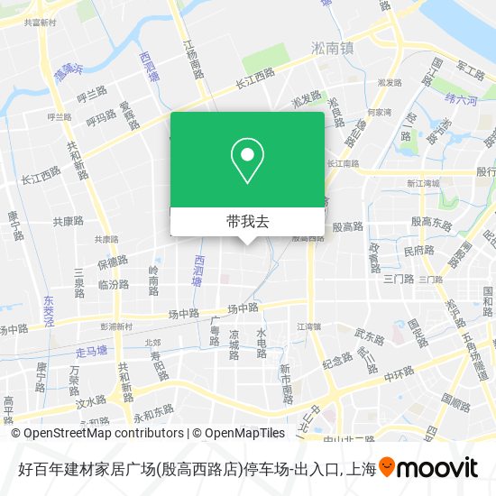 好百年建材家居广场(殷高西路店)停车场-出入口地图