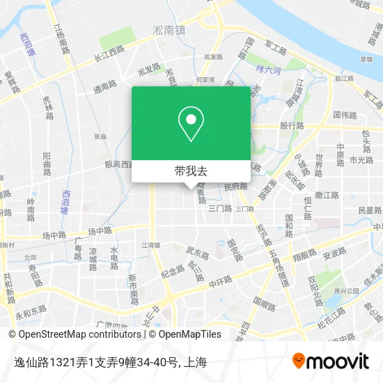 逸仙路1321弄1支弄9幢34-40号地图