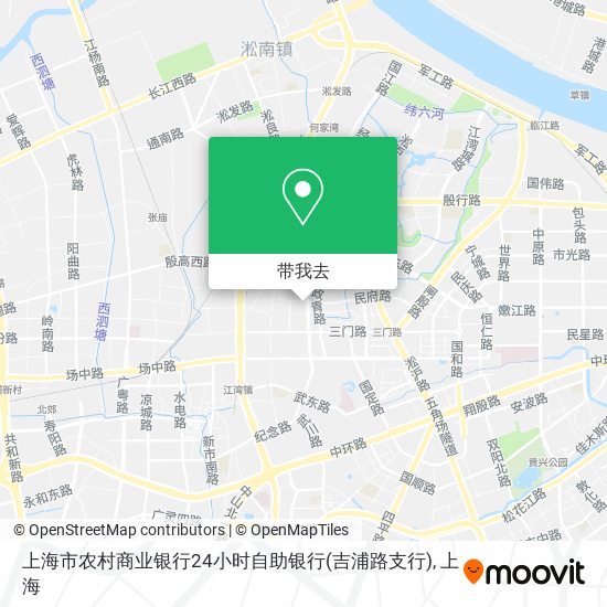 上海市农村商业银行24小时自助银行(吉浦路支行)地图