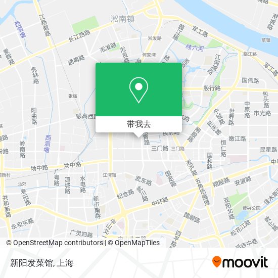 新阳发菜馆地图