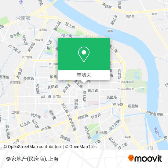 链家地产(民庆店)地图