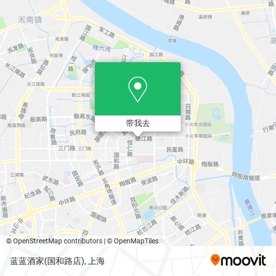 蓝蓝酒家(国和路店)地图