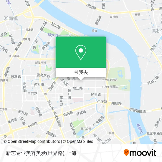 新艺专业美容美发(世界路)地图
