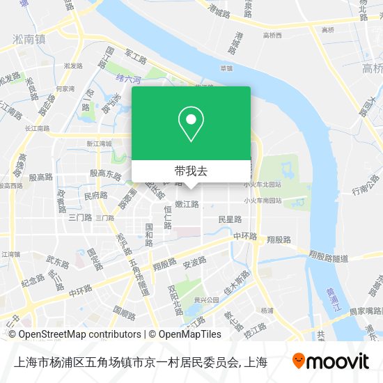 上海市杨浦区五角场镇市京一村居民委员会地图