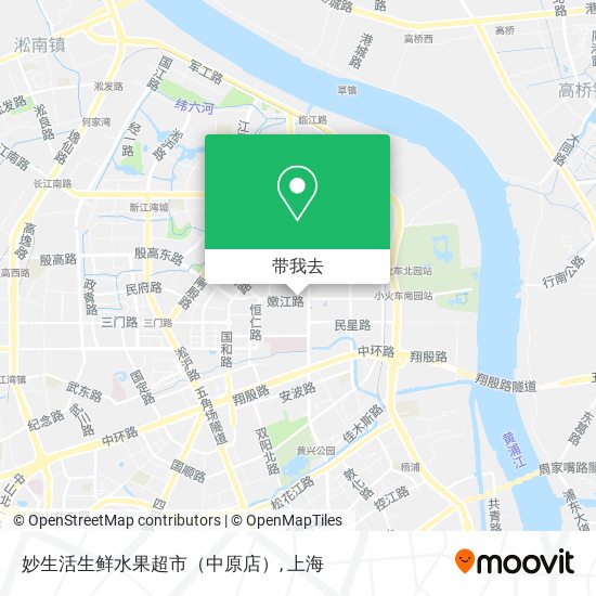 妙生活生鲜水果超市（中原店）地图