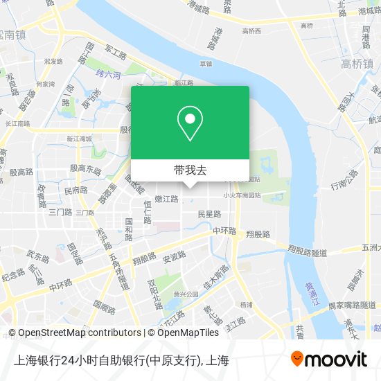 上海银行24小时自助银行(中原支行)地图