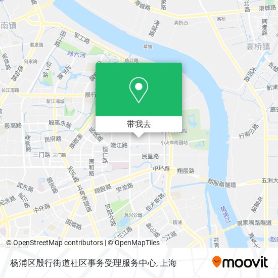 杨浦区殷行街道社区事务受理服务中心地图