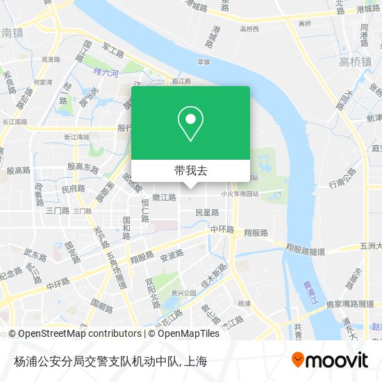 杨浦公安分局交警支队机动中队地图