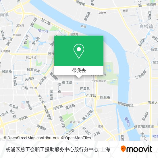 杨浦区总工会职工援助服务中心殷行分中心地图