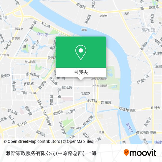 雅斯家政服务有限公司(中原路总部)地图