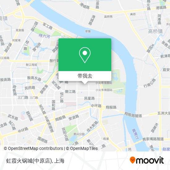 虹霞火锅城(中原店)地图