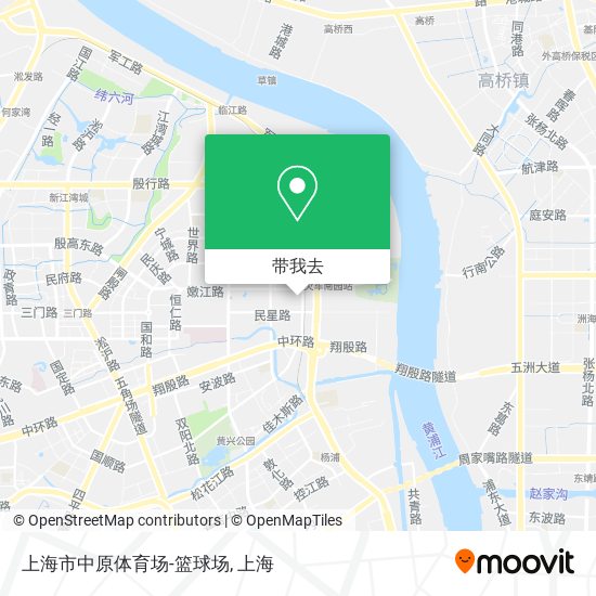 上海市中原体育场-篮球场地图