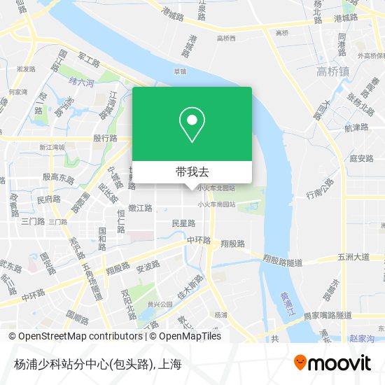 杨浦少科站分中心(包头路)地图