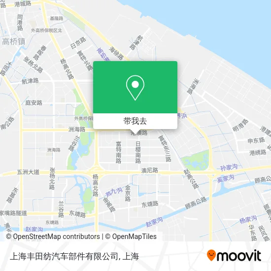 上海丰田纺汽车部件有限公司地图