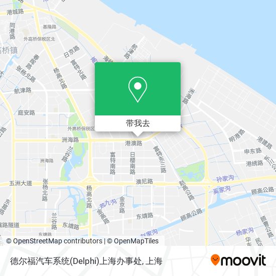 德尔福汽车系统(Delphi)上海办事处地图