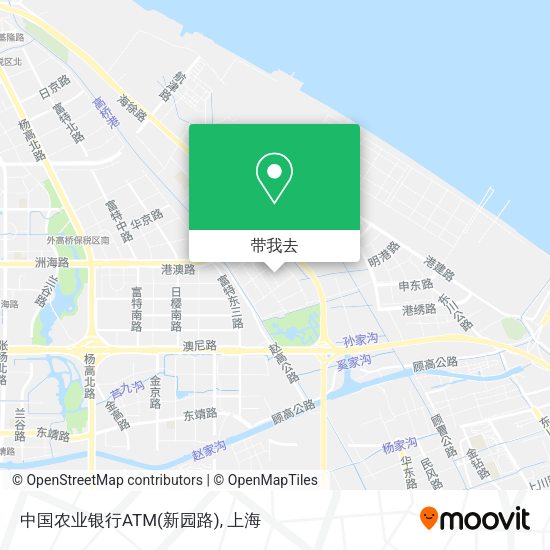 中国农业银行ATM(新园路)地图