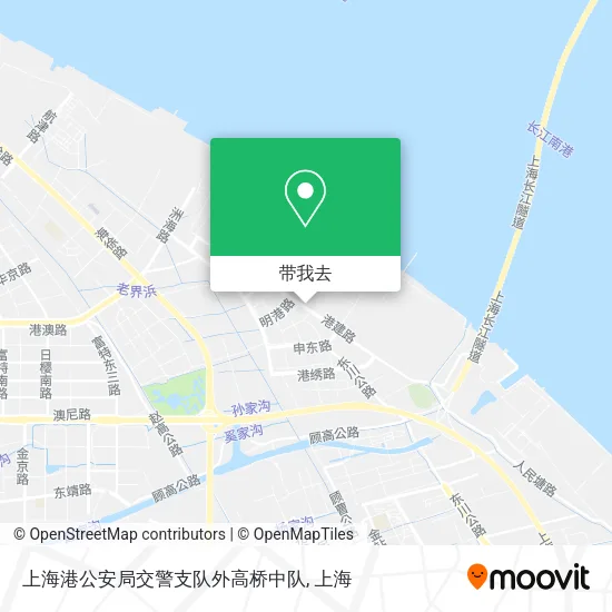 上海港公安局交警支队外高桥中队地图