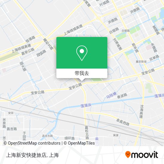 上海新安快捷旅店地图