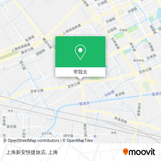 上海新安快捷旅店地图