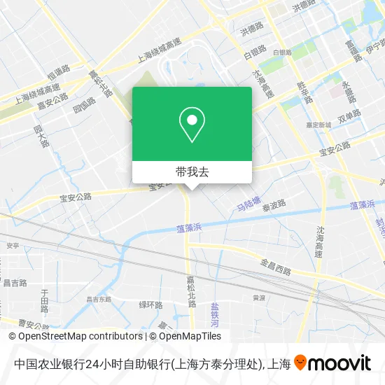 中国农业银行24小时自助银行(上海方泰分理处)地图