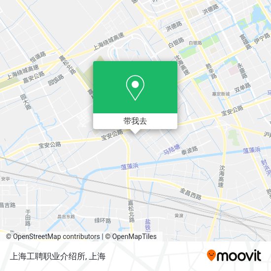 上海工聘职业介绍所地图