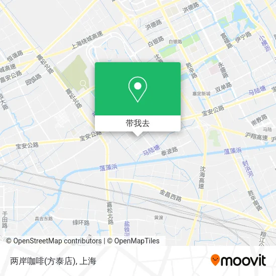 两岸咖啡(方泰店)地图