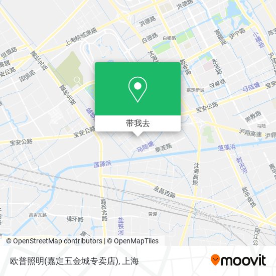 欧普照明(嘉定五金城专卖店)地图