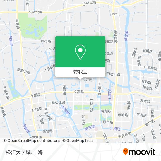 松江大学城地图