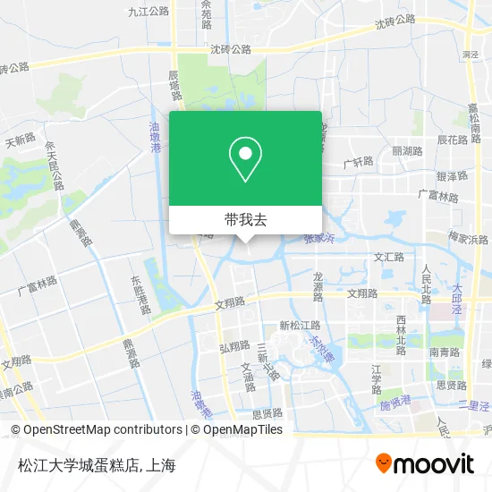 松江大学城蛋糕店地图