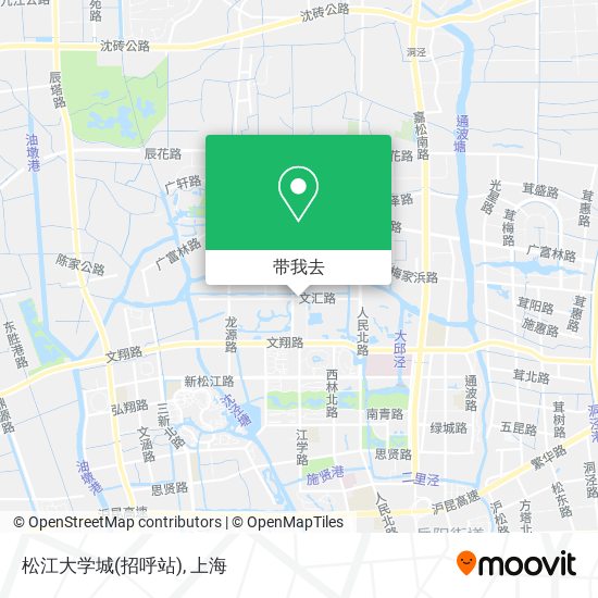 松江大学城(招呼站)地图