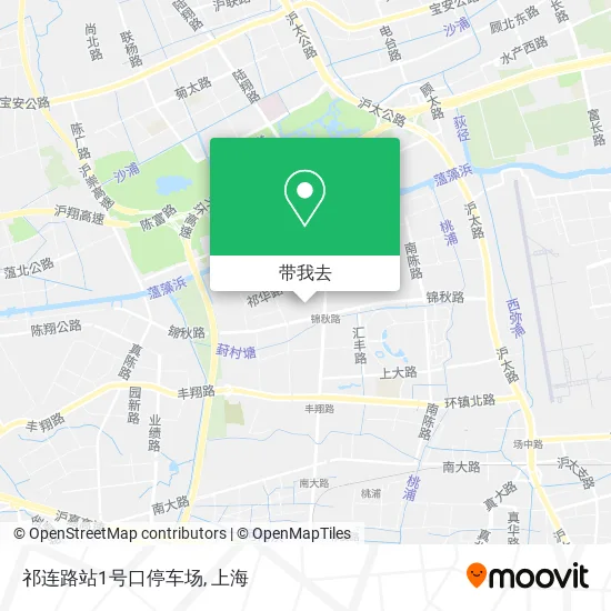 祁连路站1号口停车场地图
