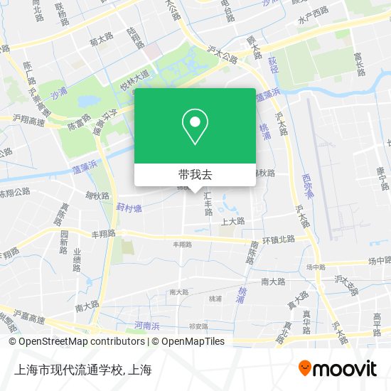 上海市现代流通学校地图