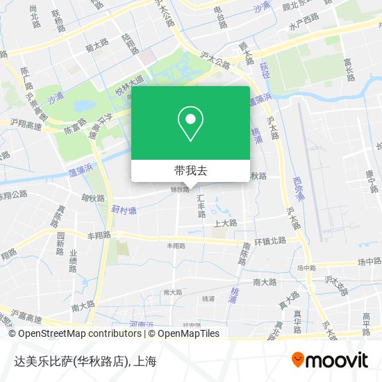 达美乐比萨(华秋路店)地图