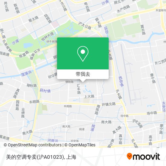 美的空调专卖(沪A01023)地图