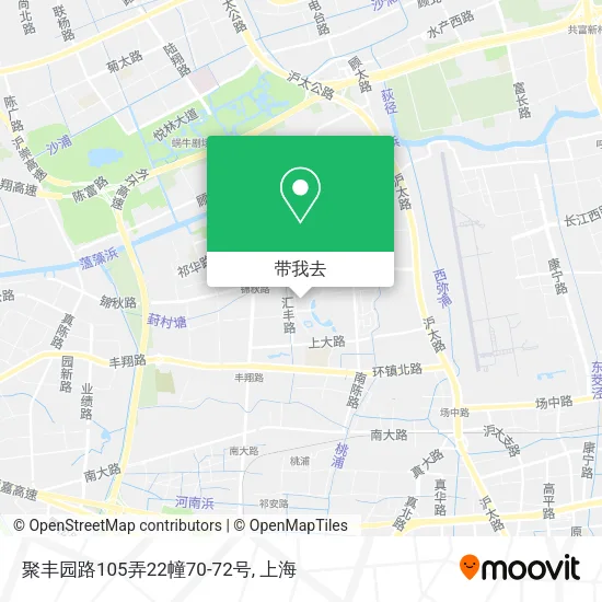 聚丰园路105弄22幢70-72号地图
