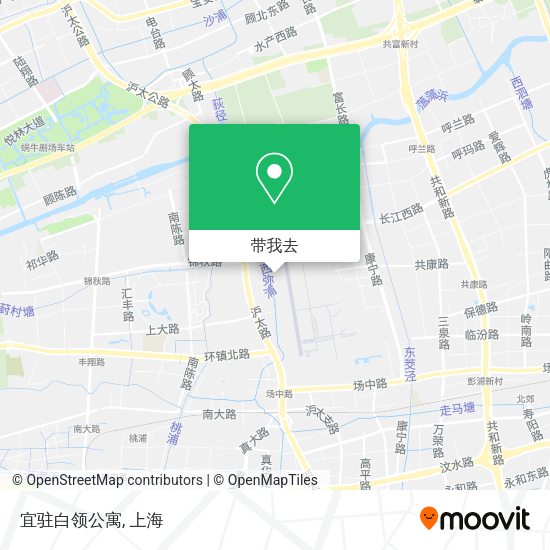 宜驻白领公寓地图