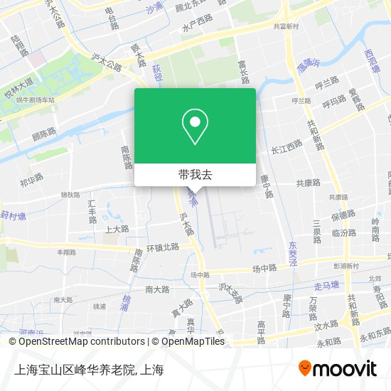 上海宝山区峰华养老院地图