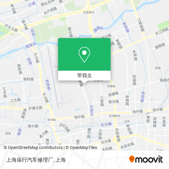 上海庙行汽车修理厂地图