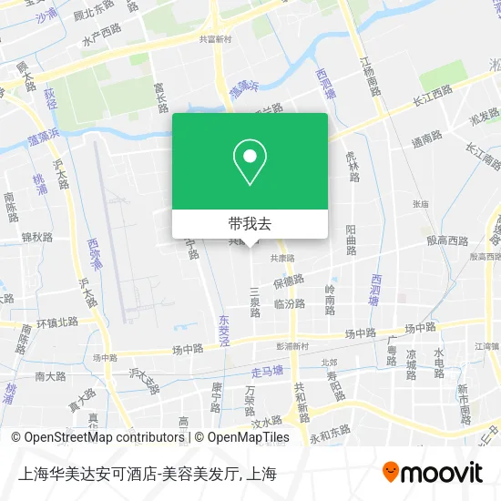 上海华美达安可酒店-美容美发厅地图