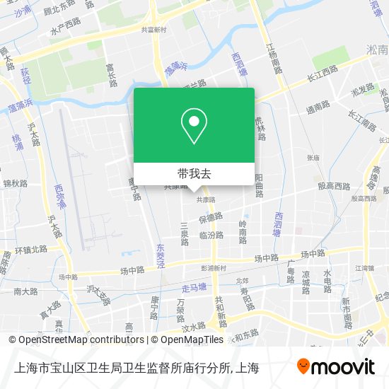 上海市宝山区卫生局卫生监督所庙行分所地图