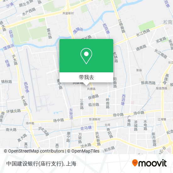 中国建设银行(庙行支行)地图