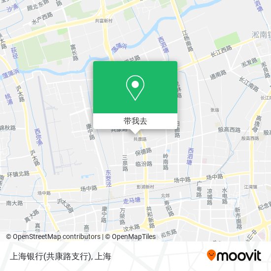 上海银行(共康路支行)地图