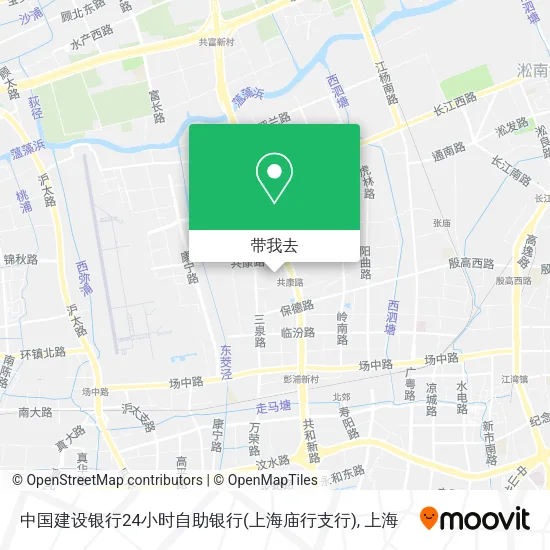 中国建设银行24小时自助银行(上海庙行支行)地图