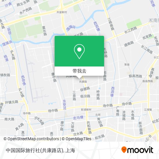 中国国际旅行社(共康路店)地图